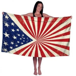 Unique Design USA Flag Wholesale Beach Towel Bath Towel