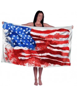 Painted USA Flag Wholesale Beach Towel Bath Towel