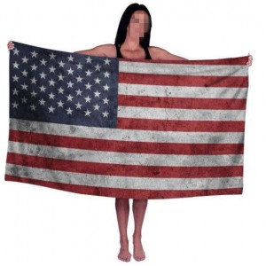 Distressed Effect USA Flag Wholesale Beach Towel Bath Towel