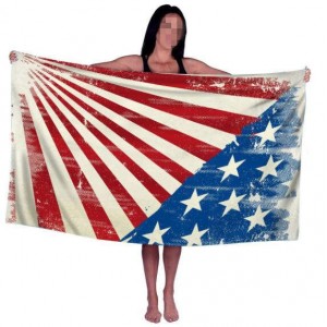 Creative Design American Flag Wholesale Beach Towel Bath Towel