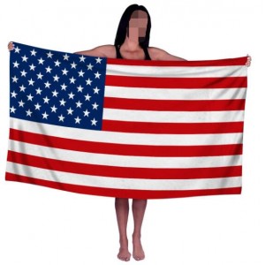 Brand New Effect USA Flag Wholesale Beach Towel Bath Towel