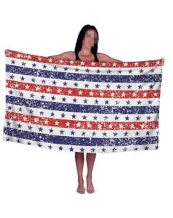 High Fashion Stripes and Stars USA Style Flag Wholesale Beach Towel Bath Towel