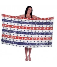 High Fashion Stripes and Stars USA Style Flag Wholesale Beach Towel Bath Towel