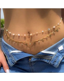 Summer Beach Fashion Waist Chain Butterfly Pendant Double-layers Wholesale Body Chain