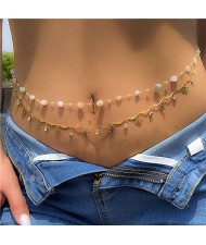 Summer Beach Fashion Waist Chain Butterfly Pendant Double-layers Wholesale Body Chain