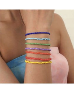 Summer Beach Fashion Multilayer Beaded Bohemian Popular Women Bracelet