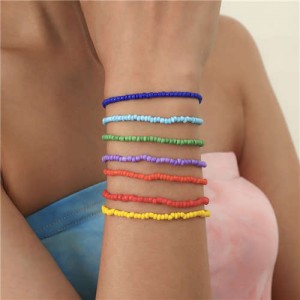 Summer Beach Fashion Multilayer Beaded Bohemian Popular Women Bracelet