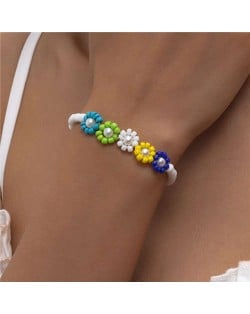 Holiday Style Beads Flower Simple Daisy Women Wholesale Bracelet