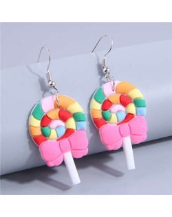 Korean Fashion Simple Lollipop Sweet Personality Wholesale Costume Earrings