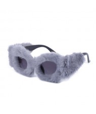 7 Colors Available Plush Frame American Fashion KOL Street Shooting Choice Sunglasses