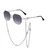 11 Colors Available Octagon Frame with Anti-drop Chain Design U.S. Street Shooting Popular Fashion Wholesale Sunglasses