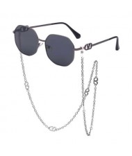11 Colors Available Octagon Frame with Anti-drop Chain Design U.S. Street Shooting Popular Fashion Wholesale Sunglasses