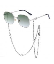 11 Colors Available Octagon Frame with Anti-drop Chain Design U.S. Street Shooting Popular Fashion Wholesale Sunglasses