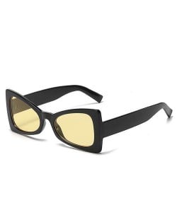 American Fashion Triangle Cat Eye Design Women Wholesale Sunglasses - Yellow