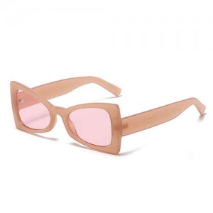 American Fashion Triangle Cat Eye Design Women Wholesale Sunglasses - Pink