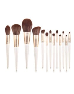 13 pcs Beauty Tools Set White Loose Powder Eyeshadow Wholesale Makeup Brushes