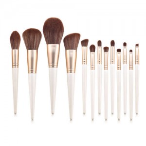 13 pcs Beauty Tools Set White Loose Powder Eyeshadow Wholesale Makeup Brushes