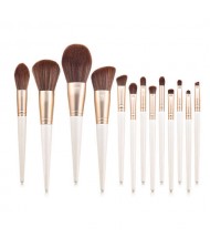 13 pcs Beauty Tools Set White Loose Powder Eyeshadow Wholesale Makeup Brushes