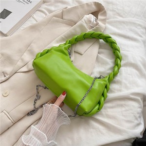Chain Woven Design Fashion Women Wholesale Shoulder Bag - Green