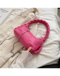 Chain Woven Design Fashion Women Wholesale Shoulder Bag - Rose