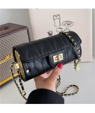 Unique Cylinder Design Fashion Wholesale Women Handbag - Black