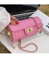 Unique Cylinder Design Fashion Wholesale Women Handbag - Pink