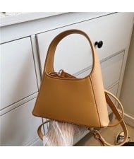 Alphabet A Shape Design Minimalist Fashion Women Wholesale Handbag - Brown