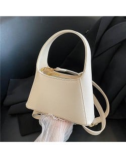 Alphabet A Shape Design Minimalist Fashion Women Wholesale Handbag - White