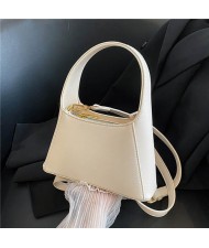 Alphabet A Shape Design Minimalist Fashion Women Wholesale Handbag - White