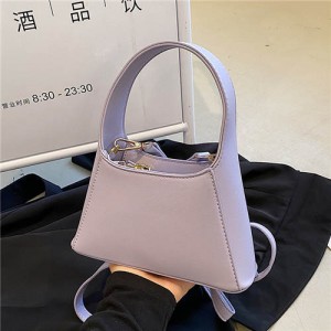 Alphabet A Shape Design Minimalist Fashion Women Wholesale Handbag - Violet