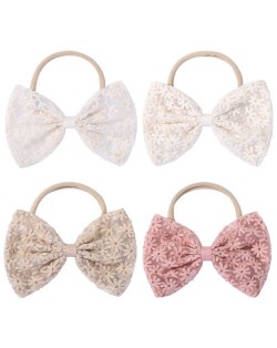 (4 pcs) Sweet Bow-knot Baby Girl Hair Bands Set/ Wholesale Hair Accessories