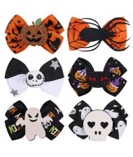 (6 pcs) Halloween Series Cute and Funny Hairpin Baby Girl Party Hair Accessories