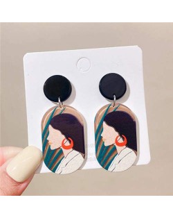 Fashionable Lady Design U.S. High Fashion Acrylic Wholesale Earrings