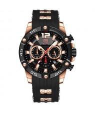 Rivets Casual Fashion Design Waterproof Luminous Dial Multifunctional Men Sport Wrist Watch