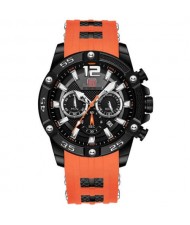 Rivets Casual Fashion Design Waterproof Luminous Dial Multifunctional Men Sport Wrist Watch