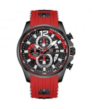 Big Index Pilot Style Waterproof Luminous Dial Multifunctional Men Sport Wrist Watch