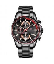 Big Index High Fashion Waterproof Luminous Hand Design Multifunctional Men Sport Wrist Watch