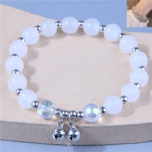 Bells Pendant Graceful Beads Office Lady Style Wholesale Bracelet - Luminous