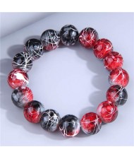 Abstract Art Design Beads Fashion Women Wholesale Bracelet - Red
