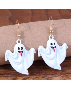 Halloween Fashion Vampire Horror Vibe Wholesale Statement Earrings - White