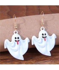 Halloween Fashion Vampire Horror Vibe Wholesale Statement Earrings - White