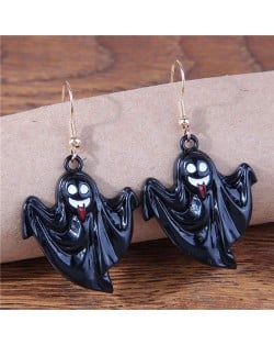 Halloween Fashion Vampire Horror Vibe Wholesale Statement Earrings - Black