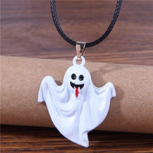 Fashionable Halloween Vampire Horror Atmosphere Wholesale Necklace - White