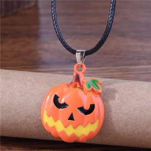 Halloween Ghost Face Papaya Horror Atmosphere Personality Wholesale Fashion Necklace