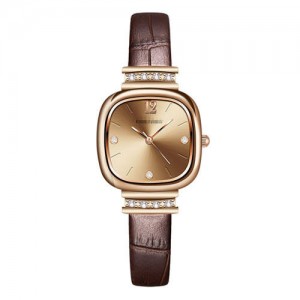 Simple Design Square Dial Business Women Style Fashion Wholesale Watch