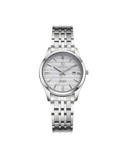 Business Style Classic Stainless Steel Chain Women Watch - Silver