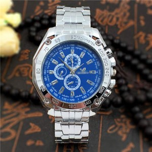 Classic Sport Style Exaggerated Big Dial Man Watch - Blue