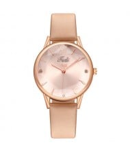 Prismatic Glass Cover Women Minimalist Fashion Wholesale Watch - Pink