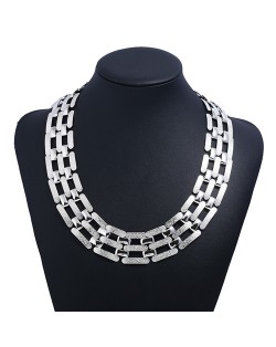 Alloy Grind Arenaceous Design Hollow-out Fashion Wholesale Necklace - Golden