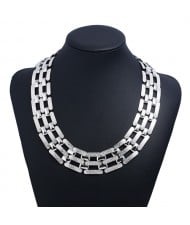 Alloy Grind Arenaceous Design Hollow-out Fashion Wholesale Necklace - Golden